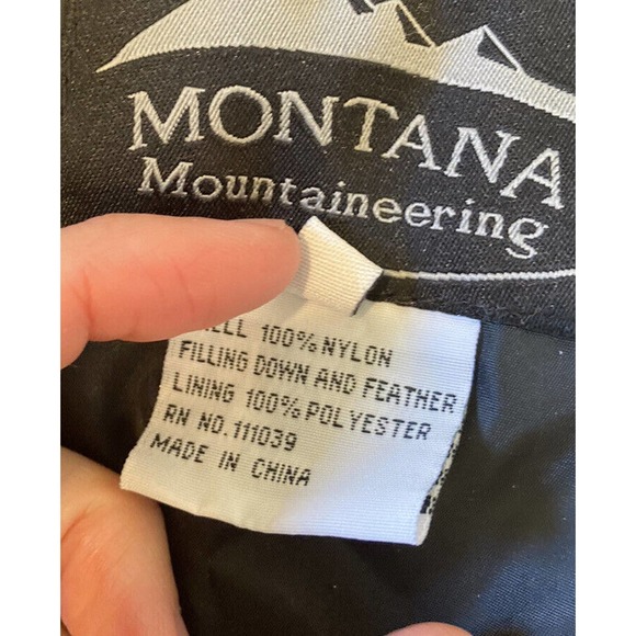 Montana Mountaineering GRIZ Down Puffer Vest Size Large Men’s Maroon Full Zip - Picture 5 of 8